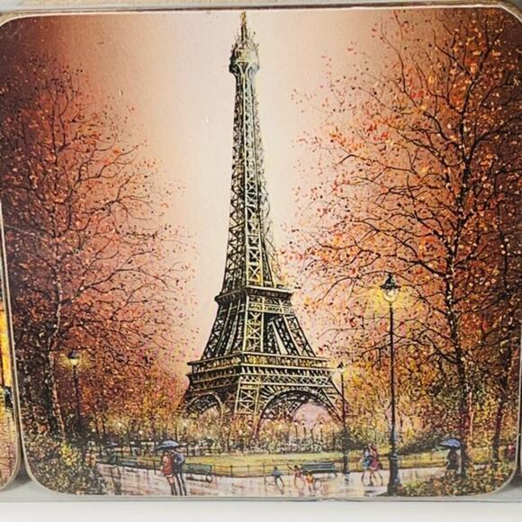 Paris themed set of 6 coasters - Picture 1 of 10